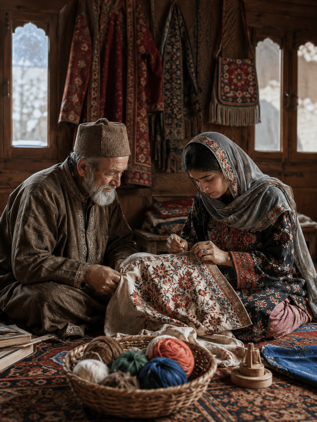 Artisan craftwork and textile storytelling